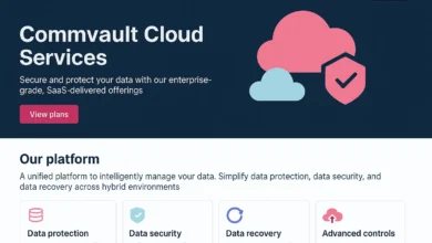 Commvault Cloud Services Website