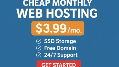 cheap monthly web hosting